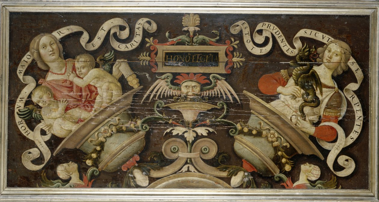 Hyveen allegorioita, n. 1510-1515 (tempera mäntyllä) tekijältä Matteo di Giuliano di Lorenzo Balducci