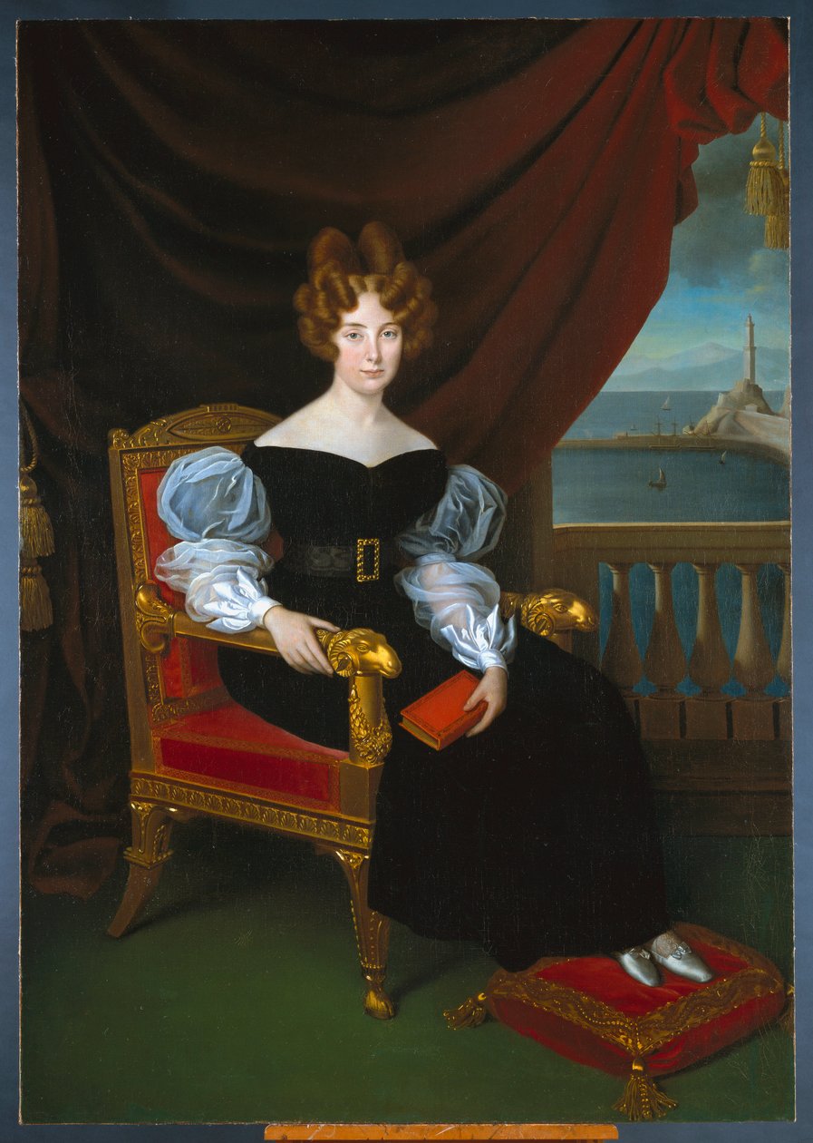 Maria Brignole Sale De Ferrari, Gallieran herttuatar (1811-1888) ”Mateo Antonio Picasson (1794-1879) maalaus Koko 191x133 cm Geenit, Uusia katumuseoita tekijältä Matteo Antonio Picasso