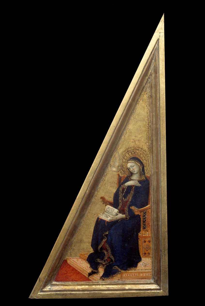 Matteo Giovanettin (1300-1369) ilmestysmaalaus 1300-luvun su. 0,22x0,42 m tekijältä Matteo Giovanetti