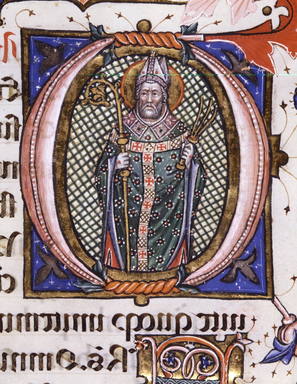 Saint Ambrose - (Pienoismalli, n. 1492-1523) tekijältä Matteo da Milano