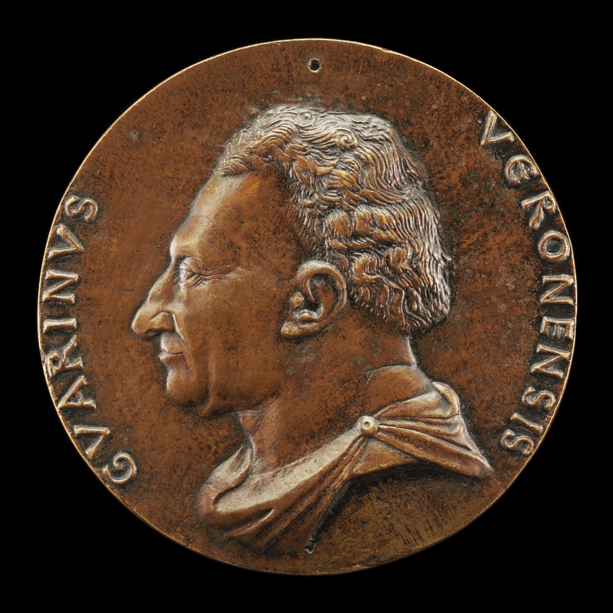 Guarino da Verona, 1374-1460, Humanisti [kannepuoli], n. 1446. tekijältä Matteo di Andrea de Pasti