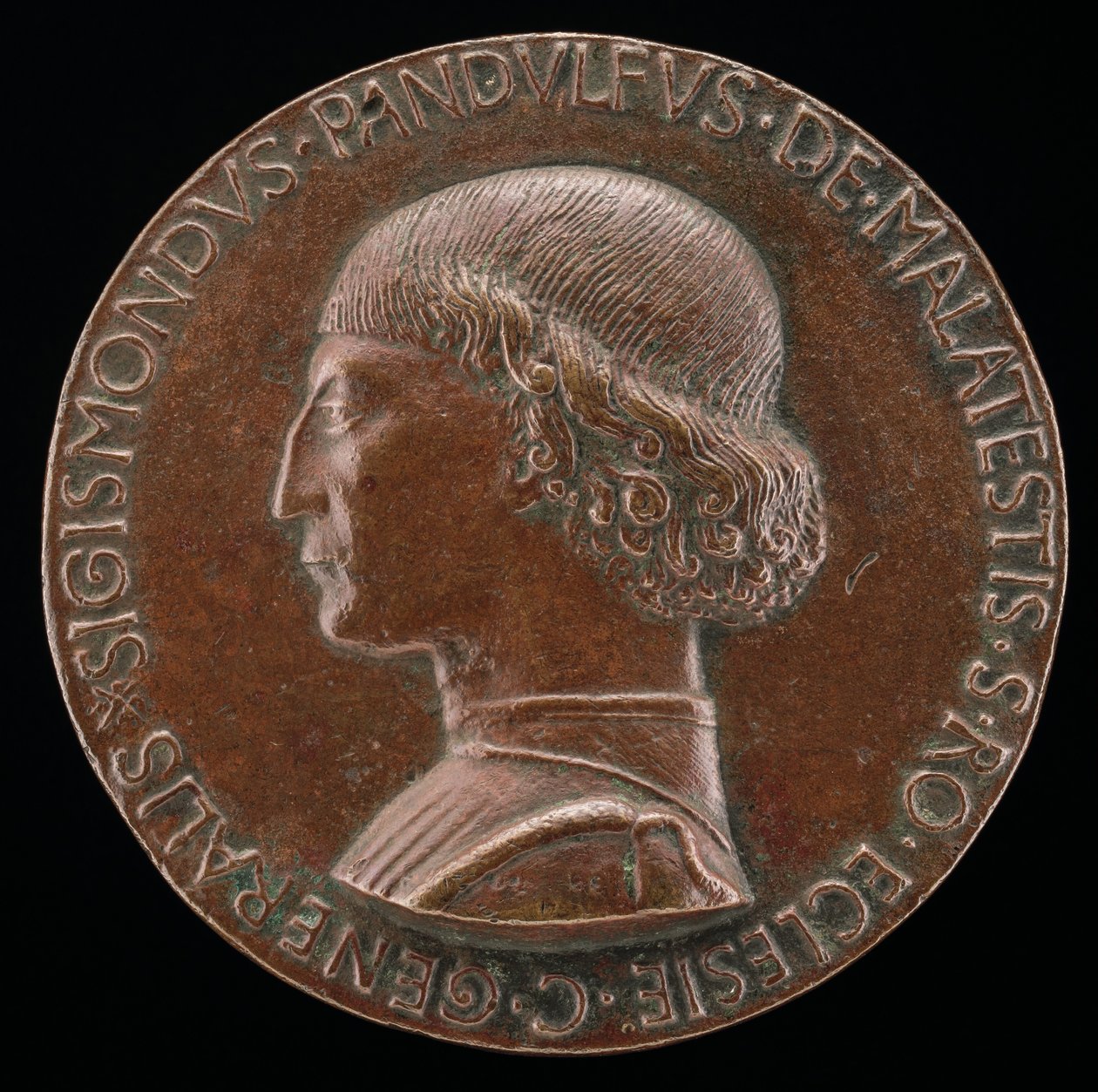 Sigismondo Pandolfo Malatesta, 1417-1468, Riminin ja Fanon herra [käänsi], 1446. tekijältä Matteo di Andrea de Pasti