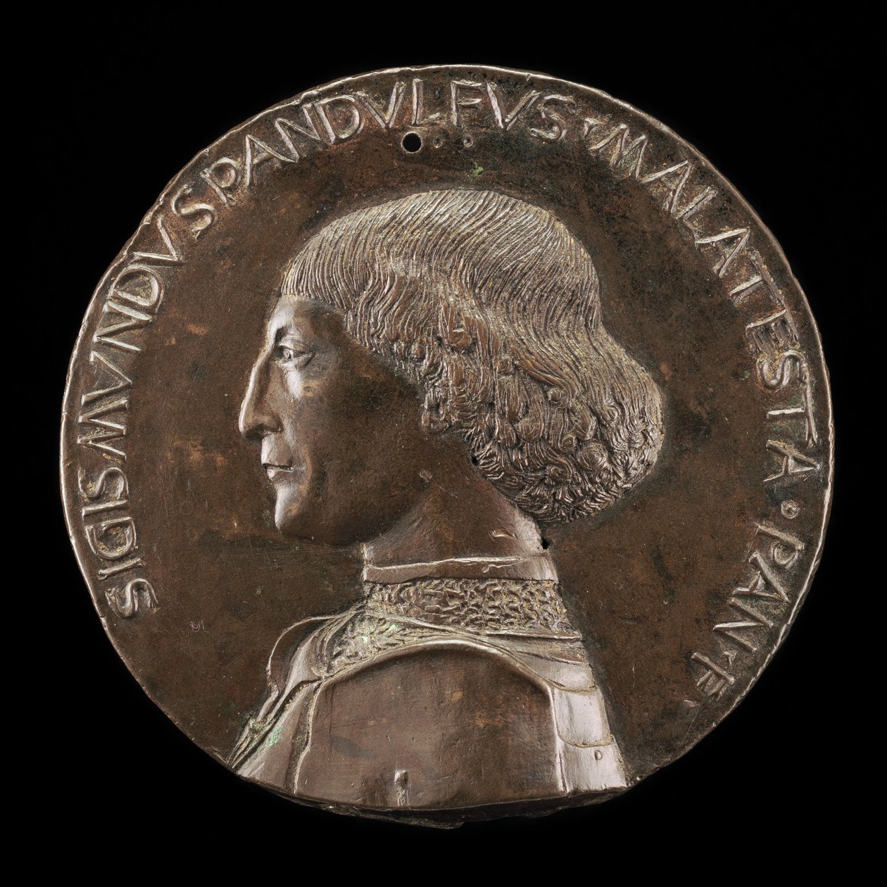 Sigismondo Pandolfo Malatesta, 1417-1468, Riminin ja Fanon herra [käänsi], 1446. tekijältä Matteo di Andrea de Pasti