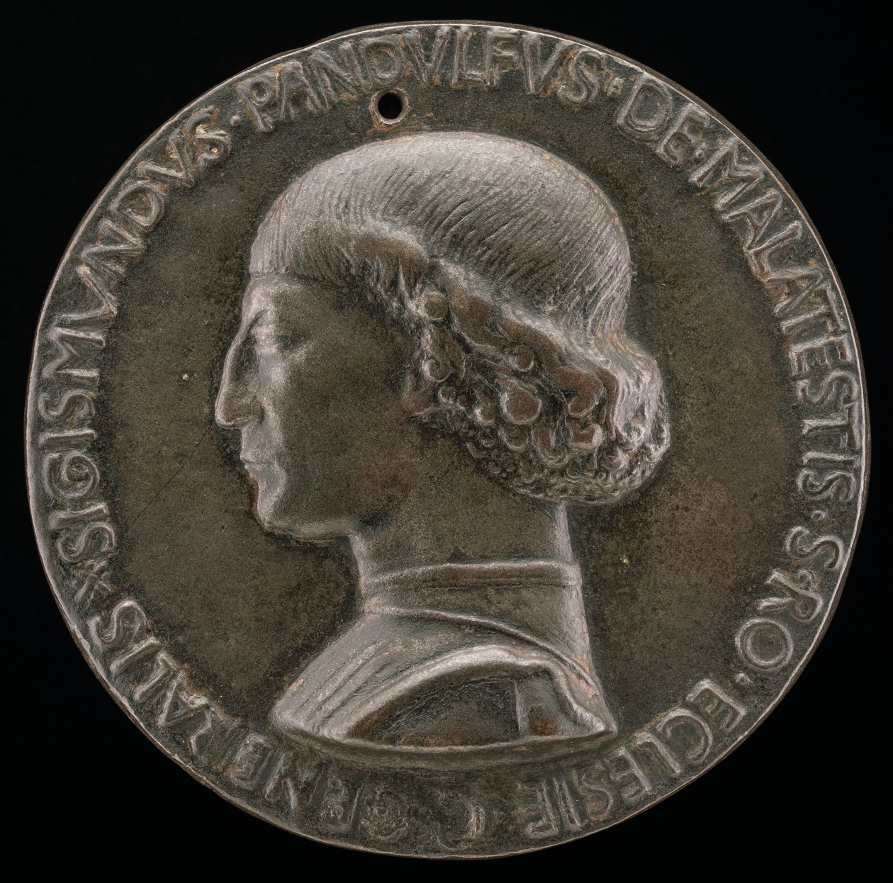 Sigismondo Pandolfo Malatesta, 1417-1468, Riminin ja Fanon herra [käänsi], 1446. tekijältä Matteo di Andrea de Pasti