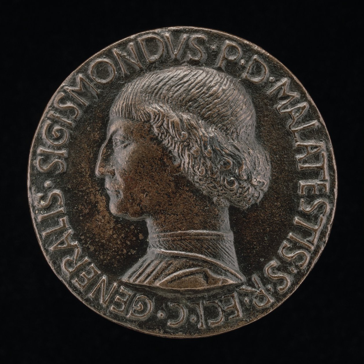 Sigismondo Pandolfo Malatesta, 1417-1468, Riminin ja Fanon herra [käänsi], 1446. tekijältä Matteo di Andrea de Pasti
