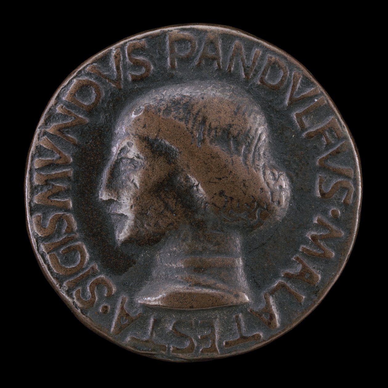 Sigismondo Pandolfo Malatesta, 1417-1468, Riminin ja Fanon herra [käänsi], 1447. tekijältä Matteo di Andrea de Pasti