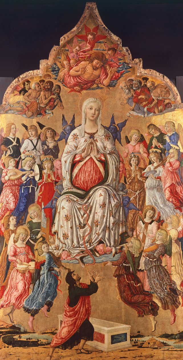 Vyön Madonna, Matteo di Giovanni (noin 1430-1495) tekijältä Matteo di Giovanni