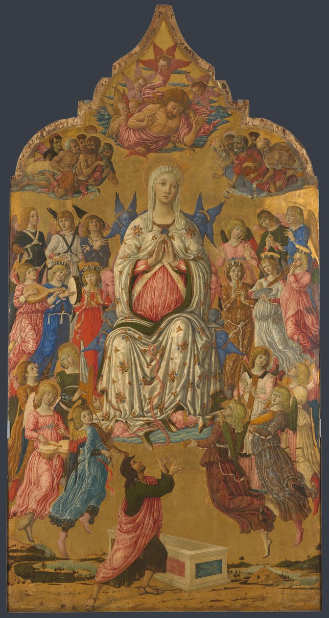 Neitsyt taivaaseenastuminen, 1474 tekijältä Matteo di Giovanni
