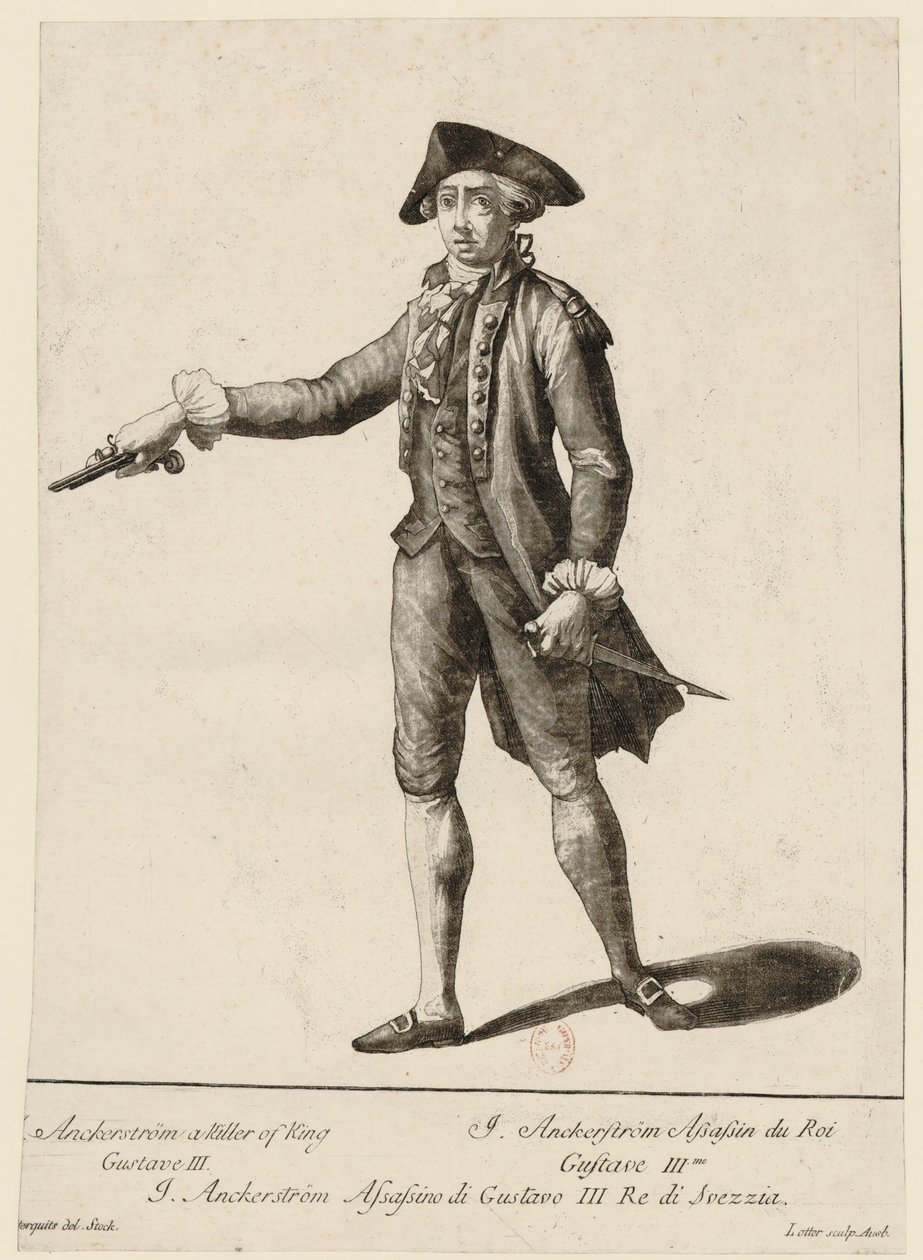 Jacob Johan Anckarström 1762-1792, 1792. tekijältä Matthäus Albrecht Lotter