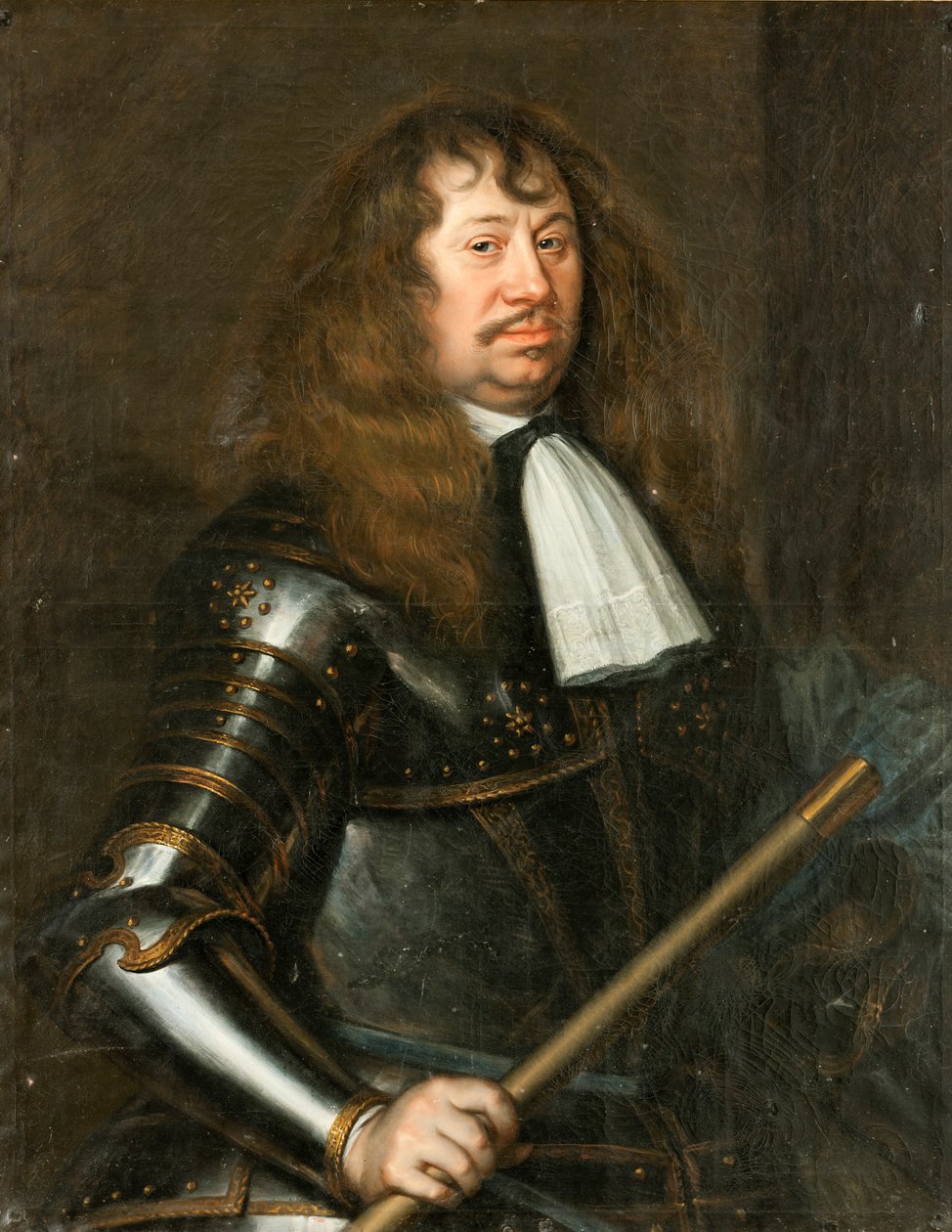 Carl Gustav Wrangelin muotokuva 1613-1676, Salmisin kreivi, 1662. tekijältä Matthaeus Merian the Younger