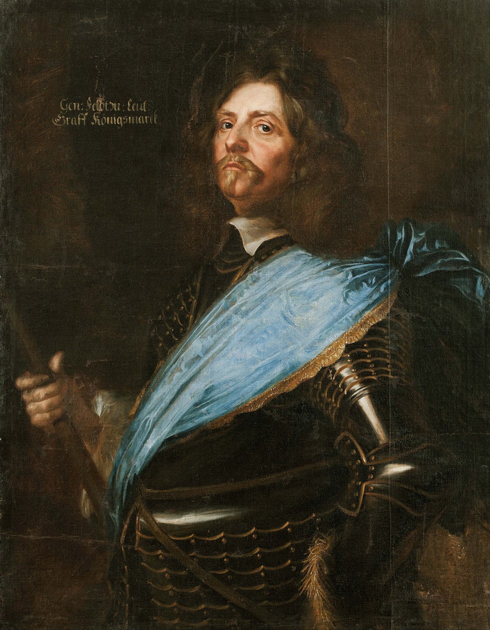 Muotokuva kreivi Hans Christoff von Koenigsmarckista 1600-1663, 1651. tekijältä Matthaeus Merian the Younger