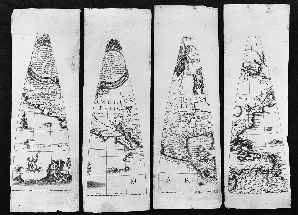 Maapallo, 1632 tekijältä Matthaus Greuter