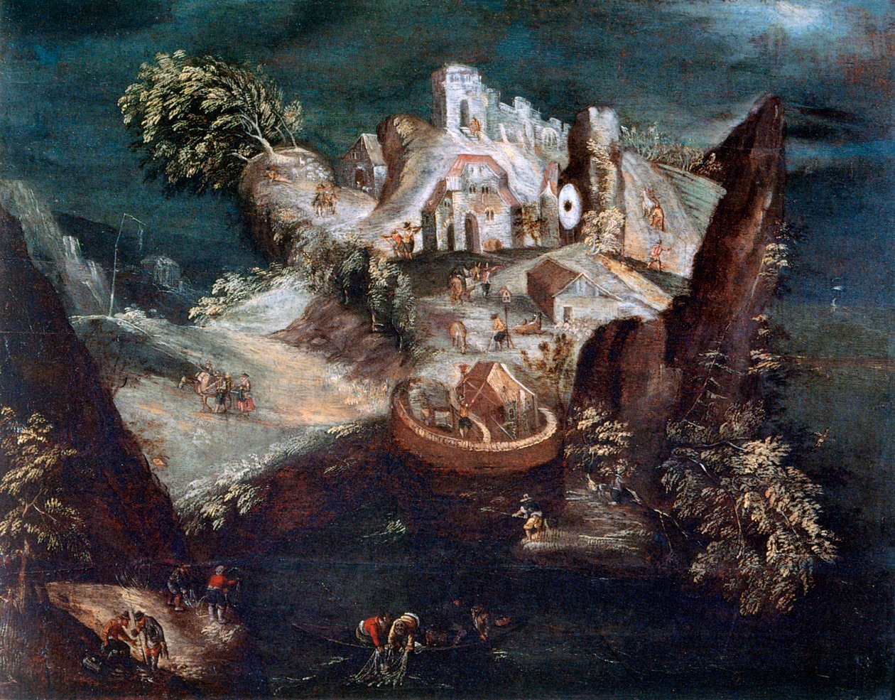 Antropomorfinen maisema, c1613-1650 tekijältä Matthaus Merian