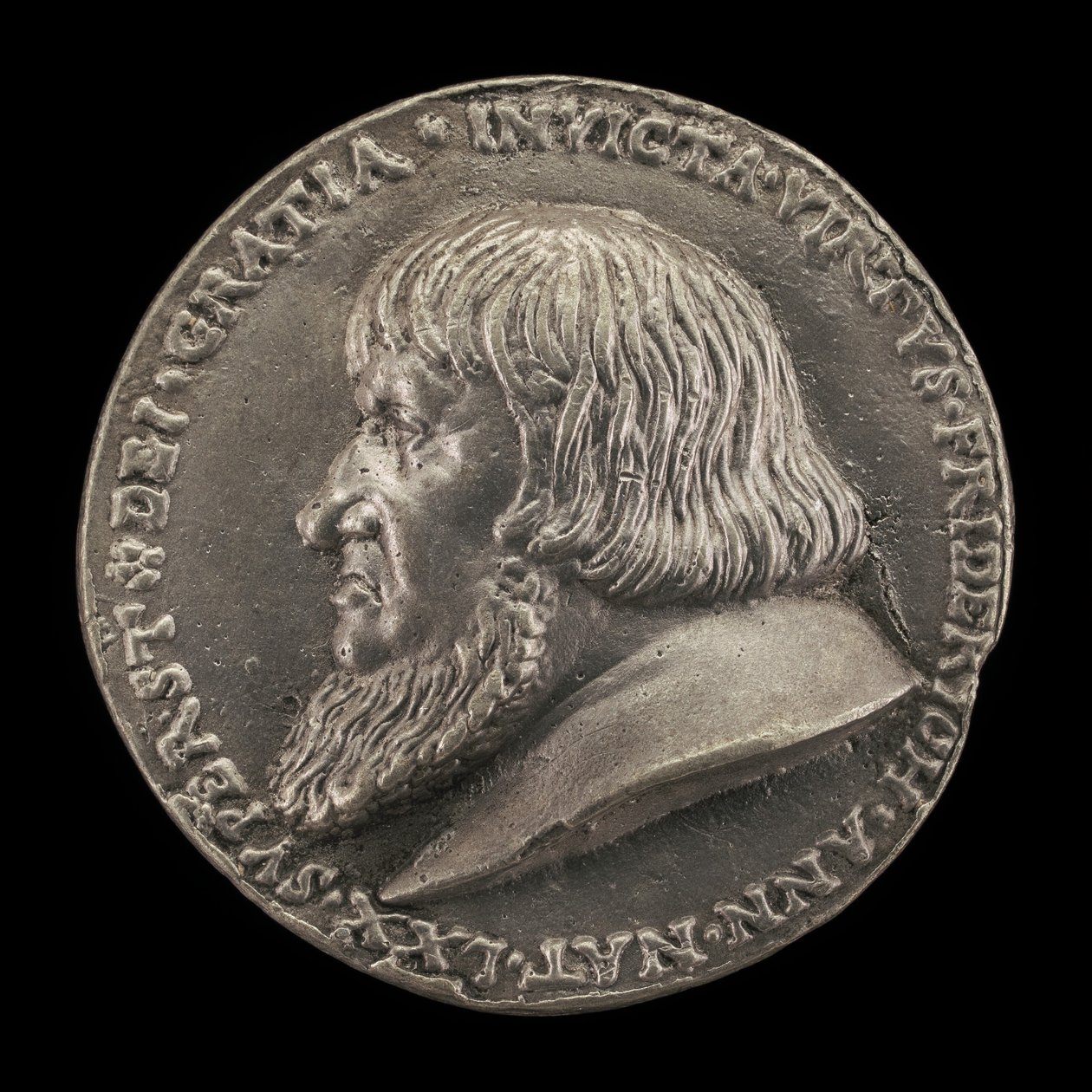 Frederick Vanhin, 1460-1536, Brandenburg-Ansbachin markkreivi 1486 [kannepuoli], 1528. tekijältä Matthes Gebel