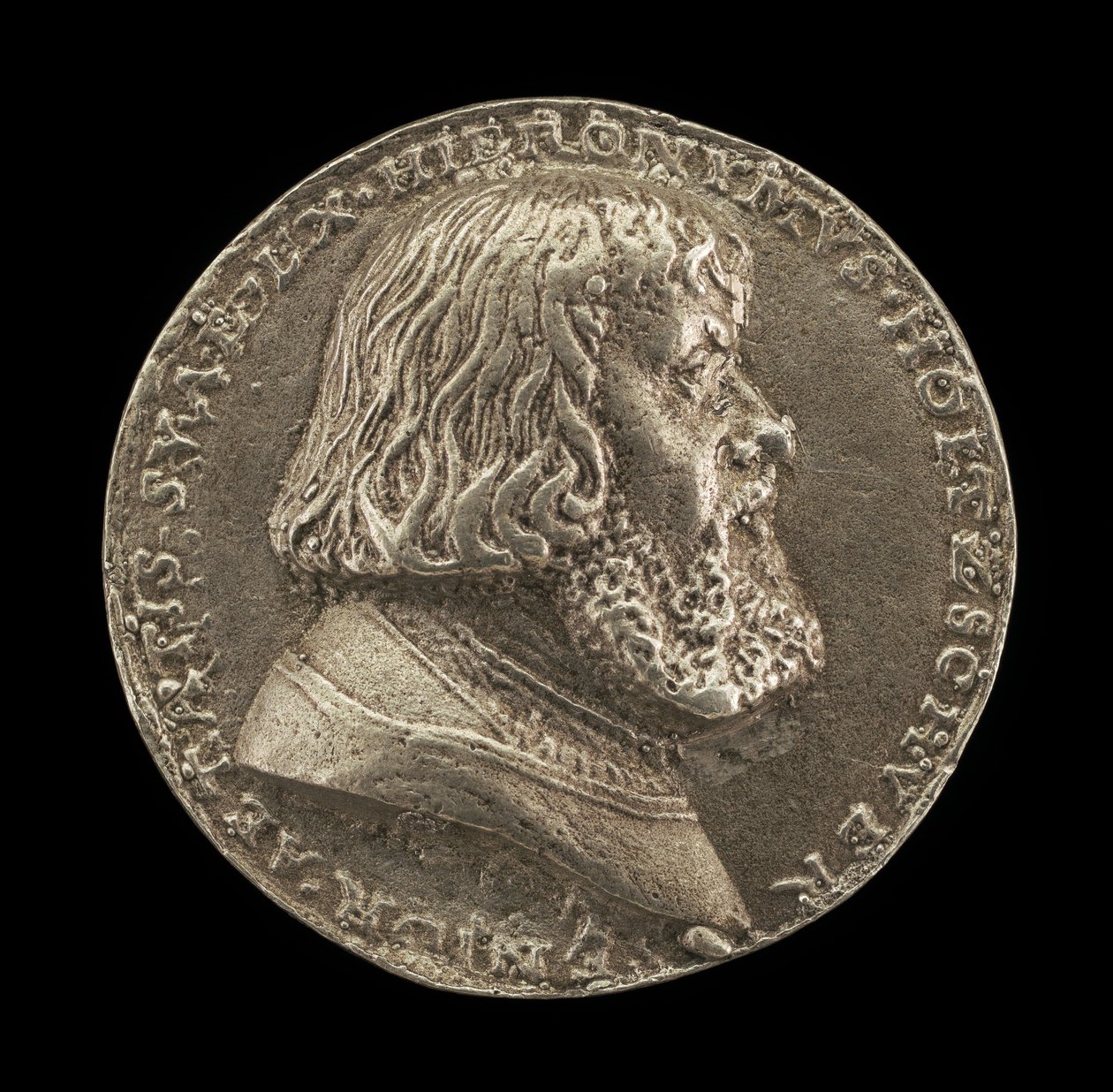 Hieronymus Holzschuher, 1469-1529, Nürnbergin patriisilainen [kannepuoli], 1529. tekijältä Matthes Gebel