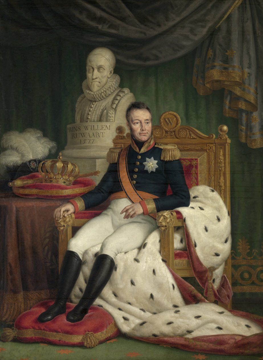 Alankomaiden kuninkaan William I muotokuva tekijältä Mattheus Ignatius van Bree