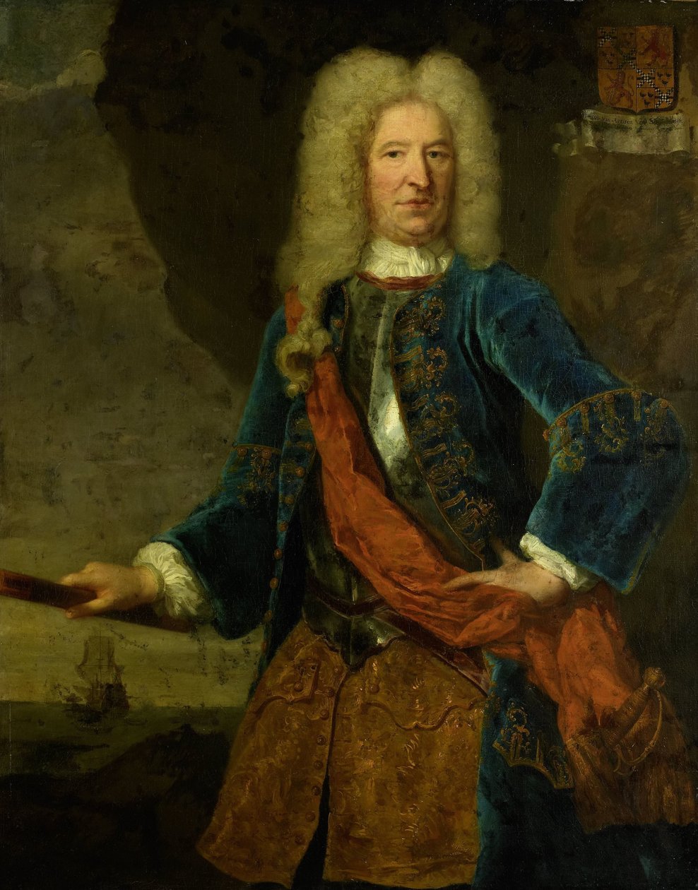 Muotokuva François van Aerssenista, Sommelsdijkin herrasta, Hollannin ja Länsi-Frieslandin vara-amiraalista tekijältä Mattheus Verheyden