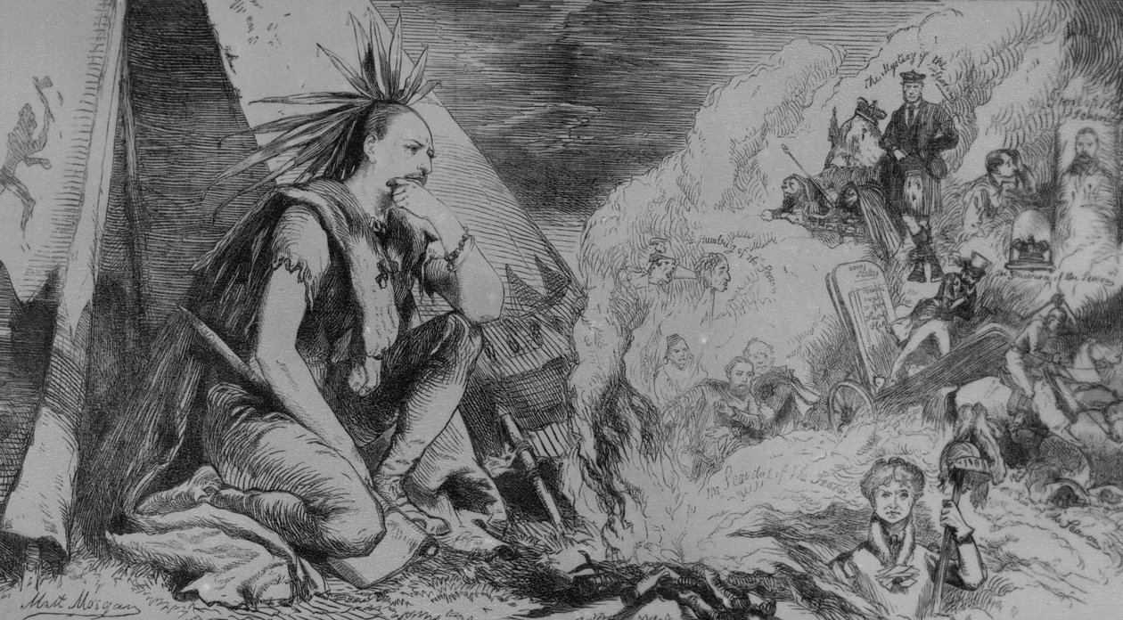 Kuvia tulessa! Katsaus kaudesta, The Tomahawkista, 24. elokuuta 1867 tekijältä Matthew Somerville Morgan