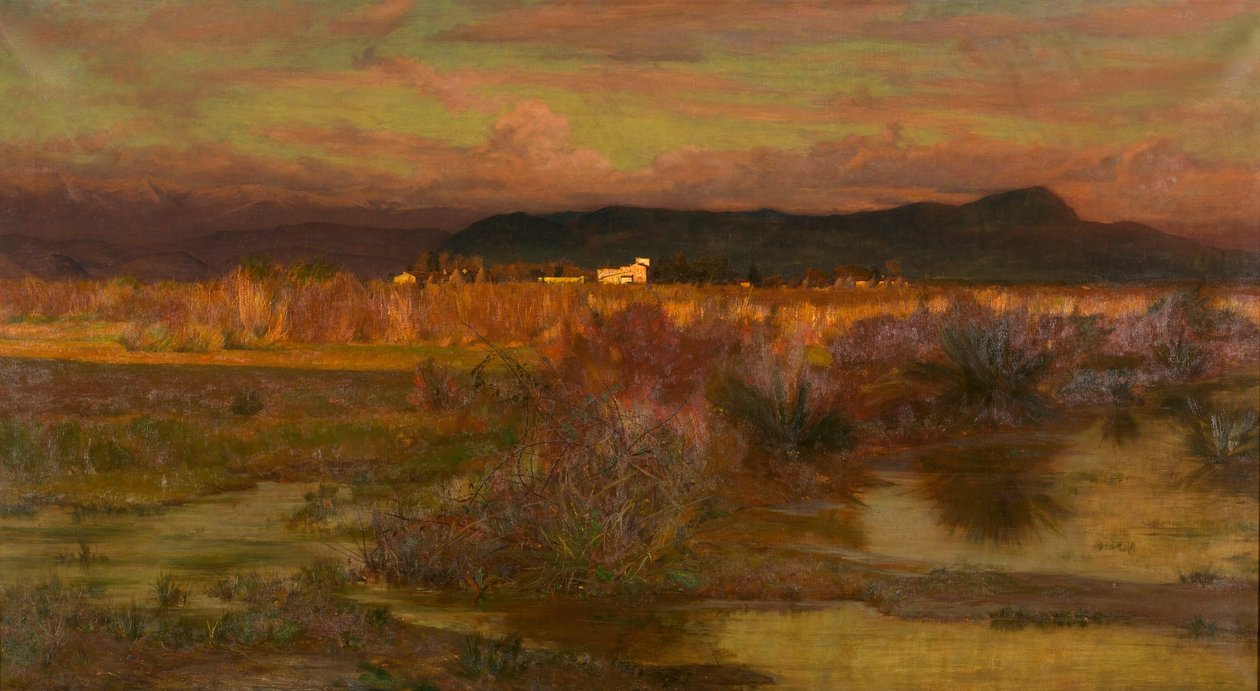 Jälkivalo Italiassa - Ilta, 1909 tekijältä Matthew Ridley Corbet