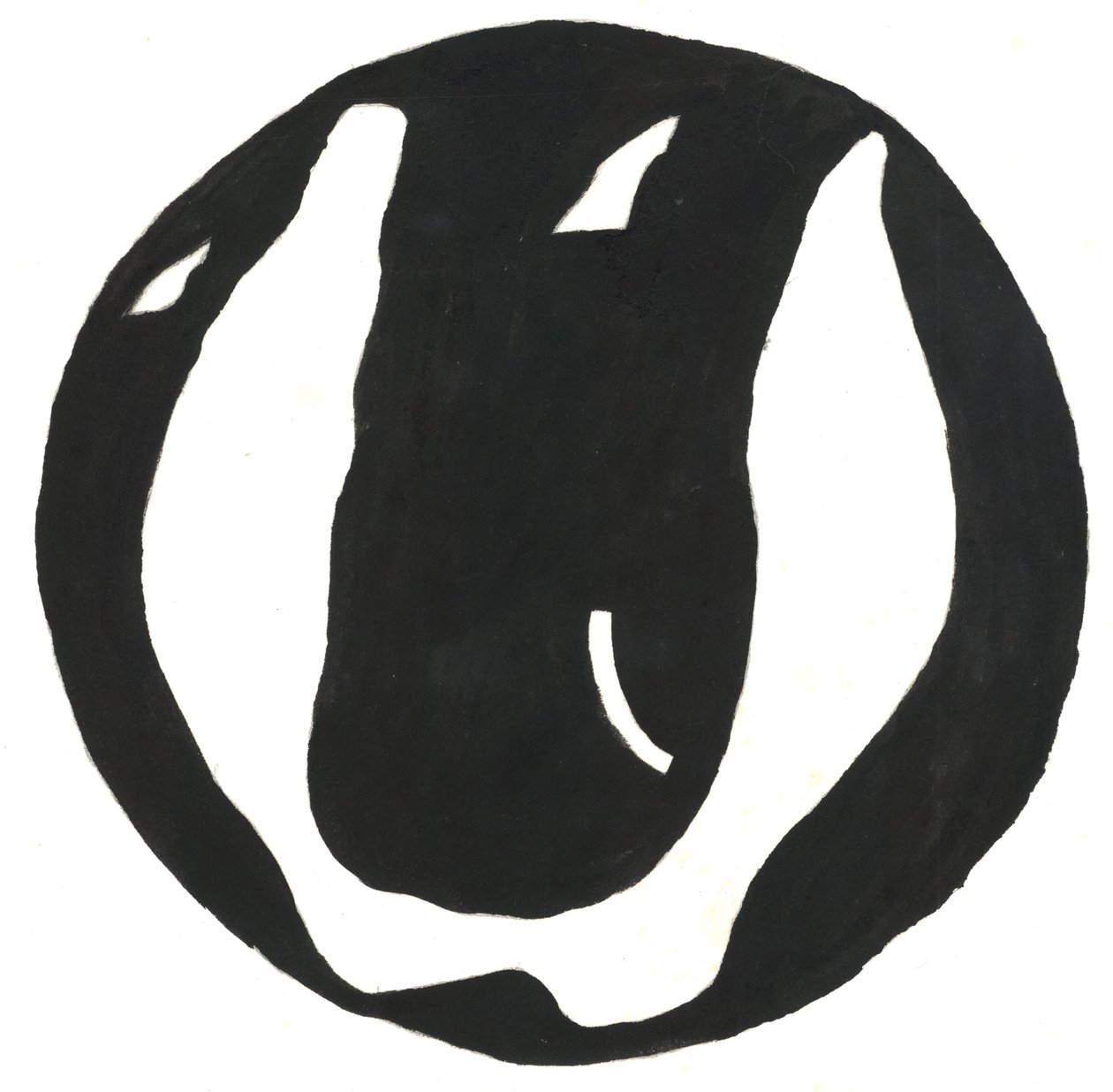 Du Serie Glyphes 12, 2017 (intialainen muste) tekijältä Matthew Hilton