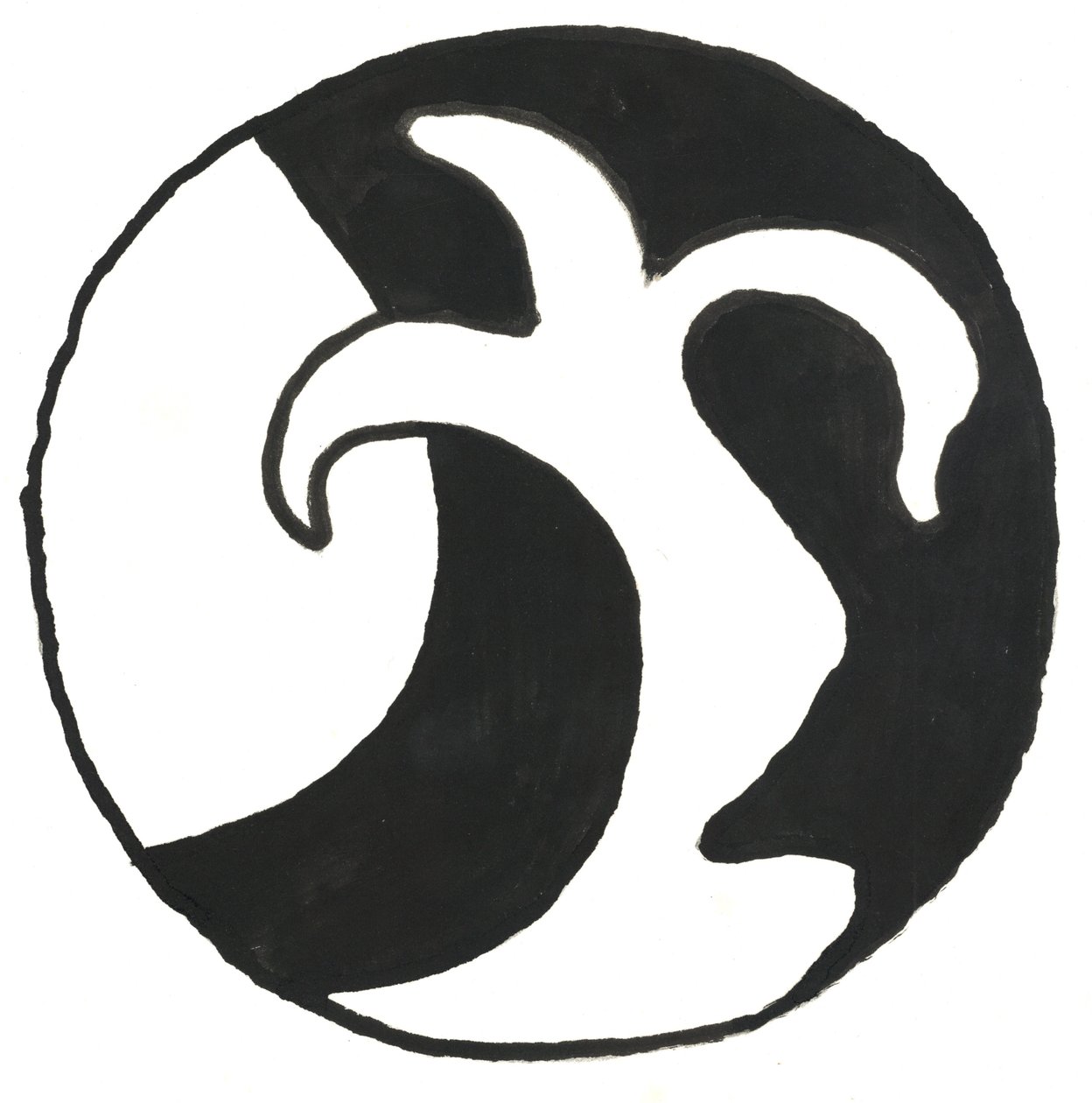 Du Serie Glyphes 14, 2017 (intialainen muste) tekijältä Matthew Hilton
