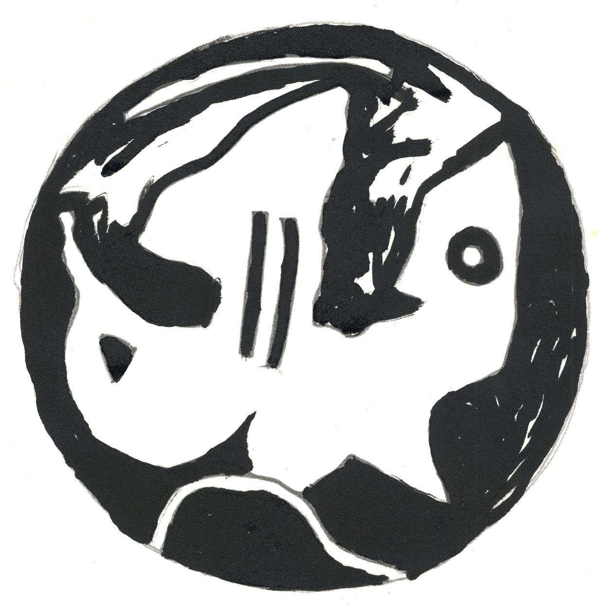 Du Serie Glyphes 1, 2017 (intialainen muste) tekijältä Matthew Hilton