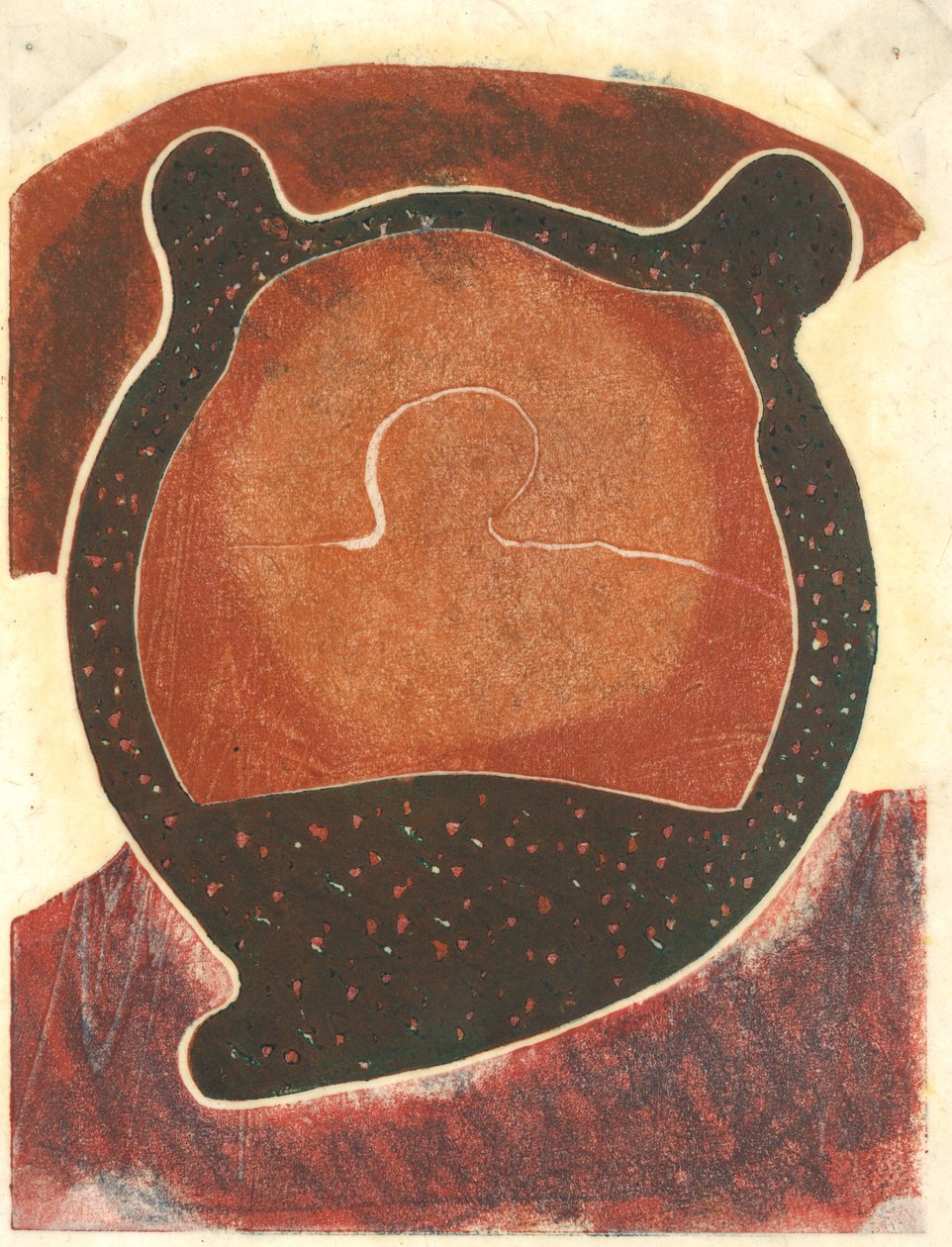 Esine, 2013 (linoleikkaus) tekijältä Matthew Hilton