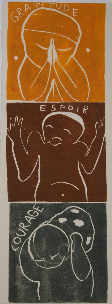 motto kaksi, 2006 (linoleikkaus) tekijältä Matthew Hilton