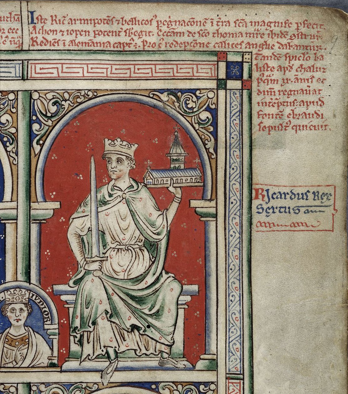 Richard I Leijonasydän Historia Anglorumista, Chronica majora tekijältä Matthew Paris