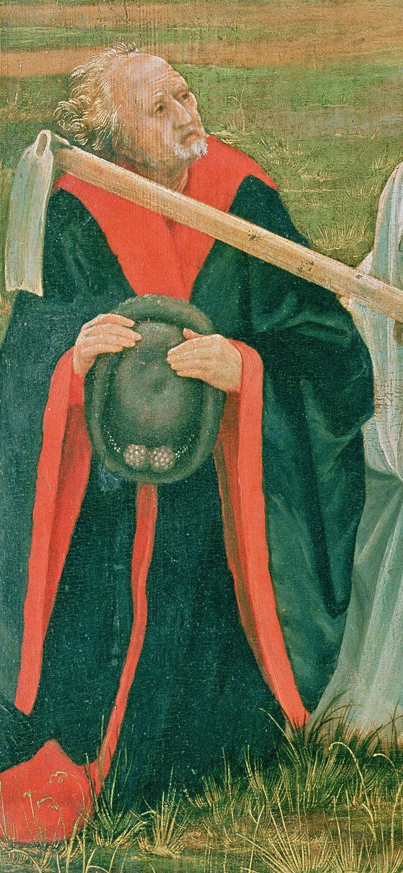 Lumi-Neitsyt Marian alttaritaulu, n. 1519, öljy paneelin yksityiskohdassa 626 tekijältä Matthias Grünewald