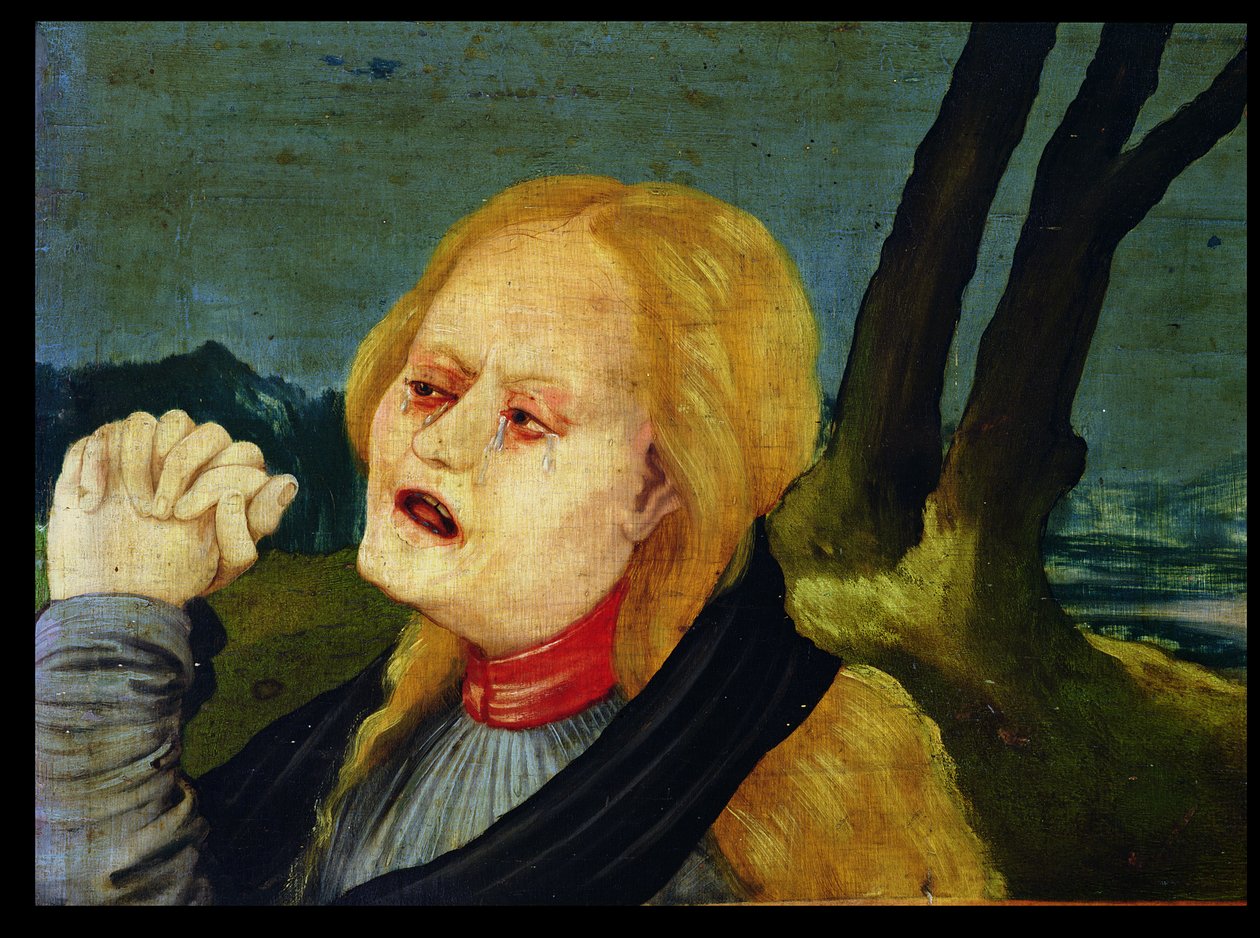Maria Magdaleena Isenheimin alttaritaulun predella-paneelista, n. 1512-16 tekijältä Matthias Grünewald