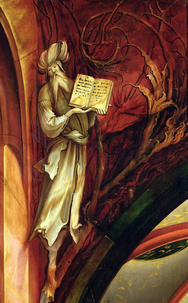 Profeetta Jesaja, Isenheimin alttaritaulusta, n. 1512-1616 tekijältä Matthias Grünewald