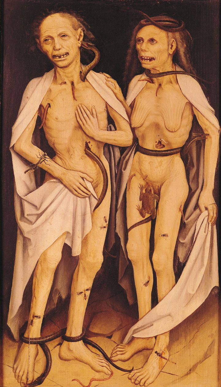 The Dead Lovers (öljy paneelissa) tekijältä Matthias (c.1480 1528) Grunewald