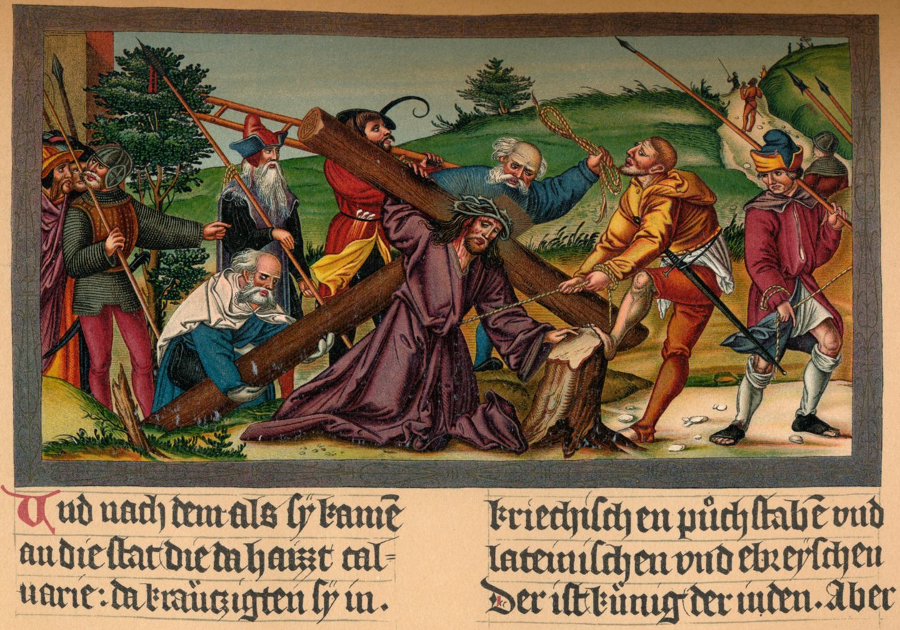 "Kristus matkalla Golgatalle", n. 1530, 1907 tekijältä Matthias Gerung