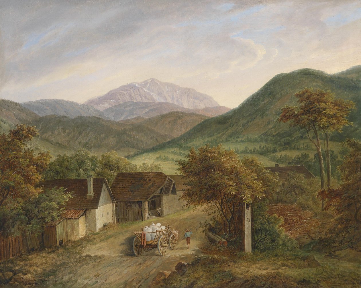 Matthias Rudolf Toma Näkymä Schneebergille 1860 tekijältä Matthias Rudolf Toma
