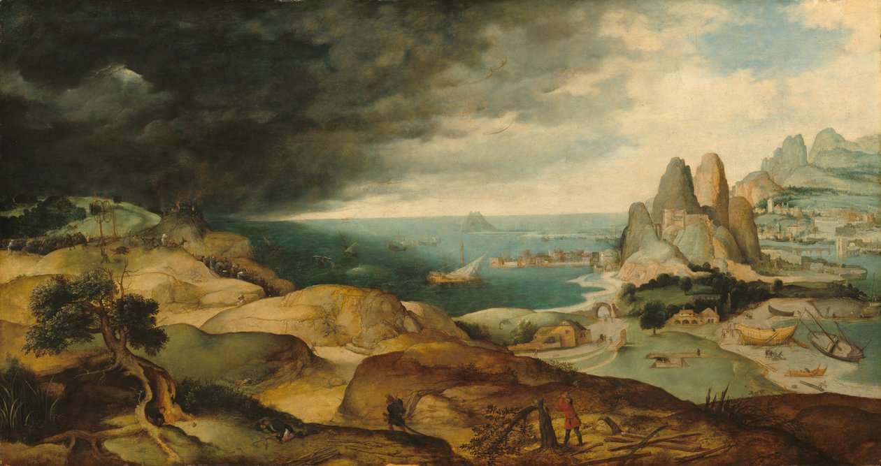 Pyhän Katariinan marttyyrikuolema, n. 1540 tekijältä Matthijs Cock