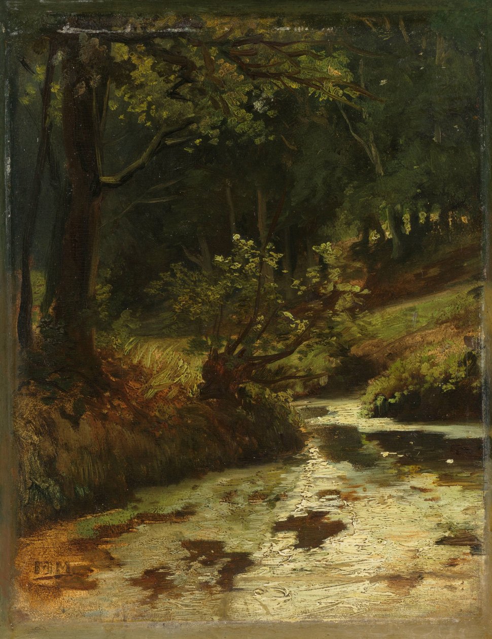 Brook in the Woods lähellä Oosterbeekiä Puro metsässä lähellä Oosterbeekiä tekijältä Matthijs Maris