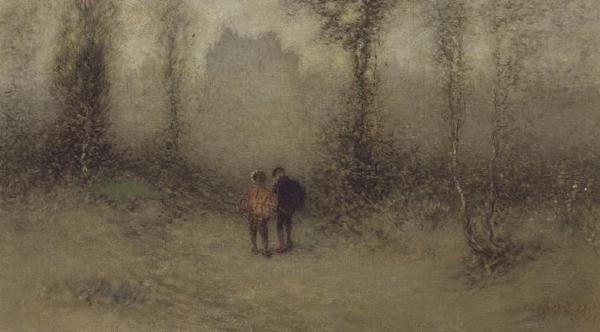 Lumottu linna, noin 1887 tekijältä Matthijs Maris
