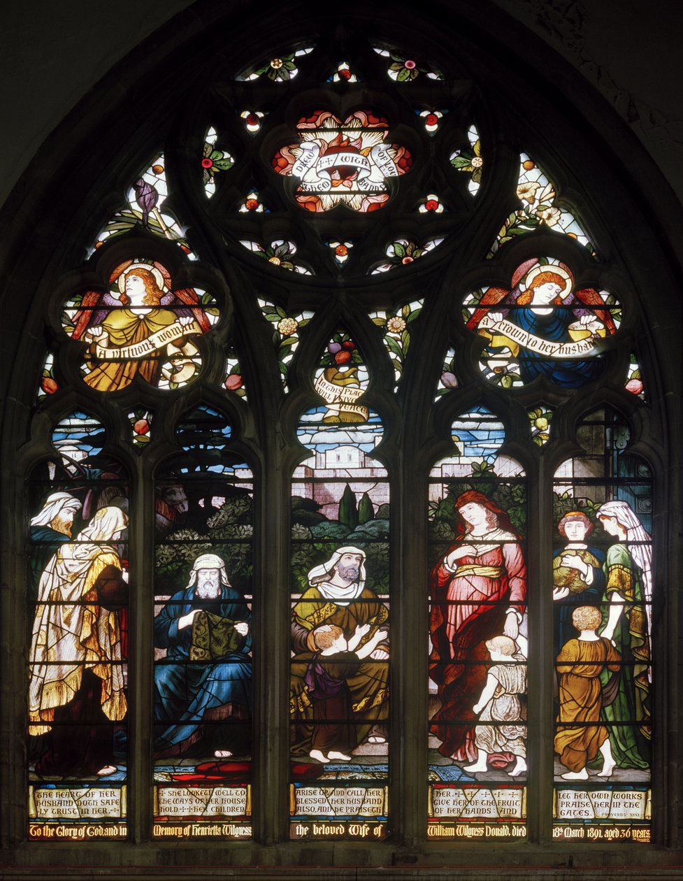The Virtuous Woman, Holy Trinity, Leamington Spa, Cottier & Co, c.1890finn tekijältä Matthijs Maris