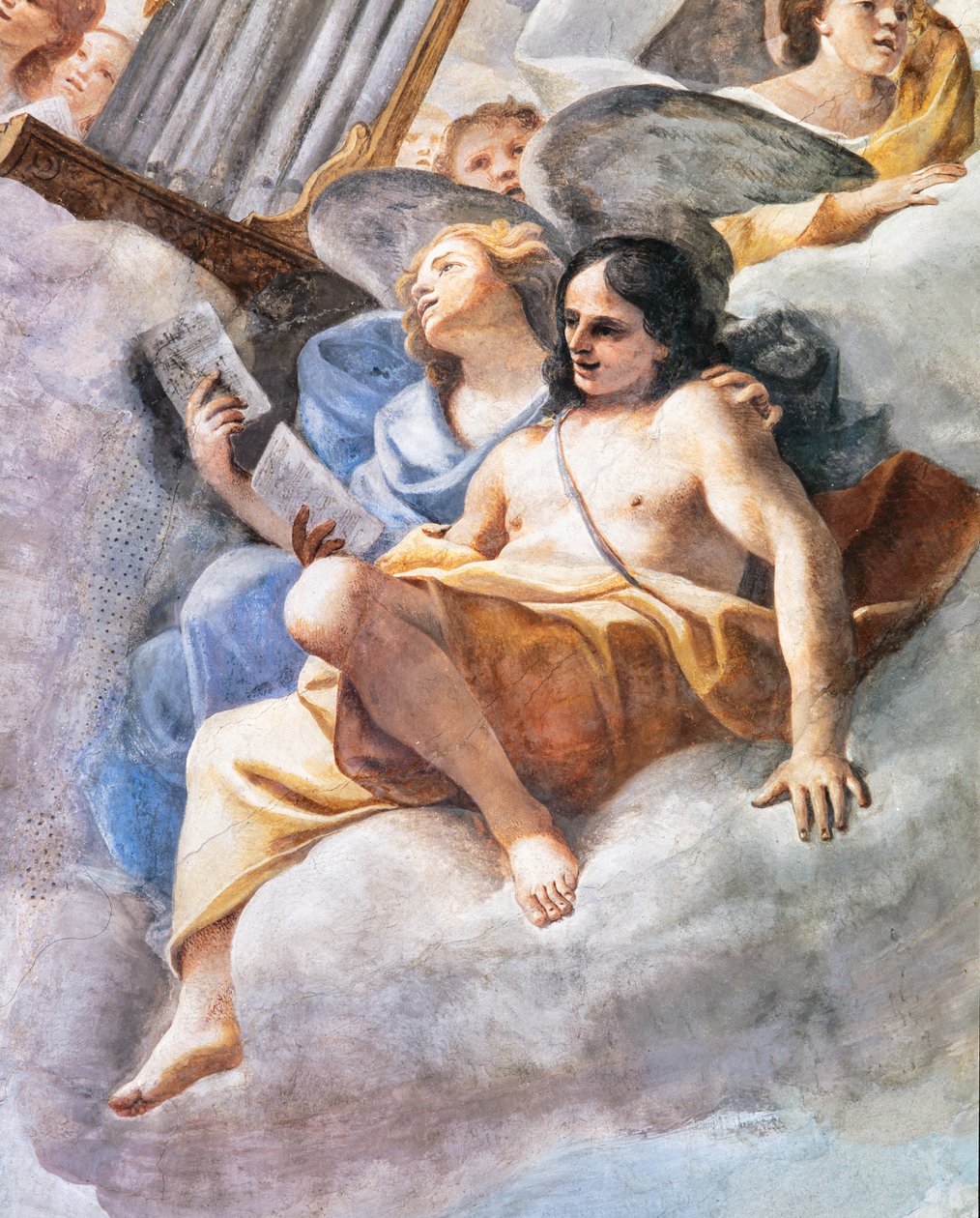 Enkelten konsertit, yksityiskohta tekijältä Mattia (1613 99) Preti