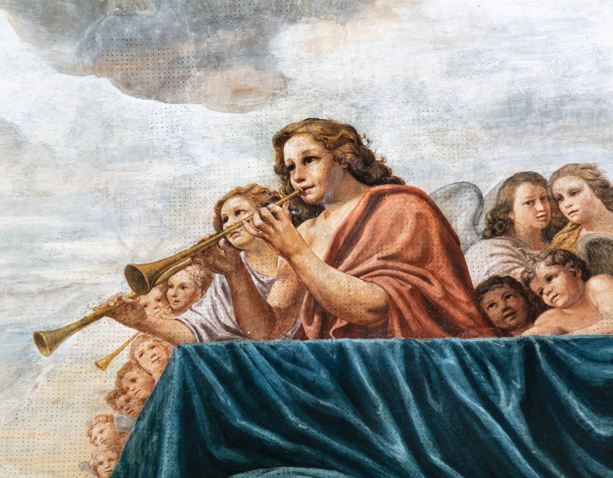 Enkelten konsertit, yksityiskohta tekijältä Mattia (1613 99) Preti