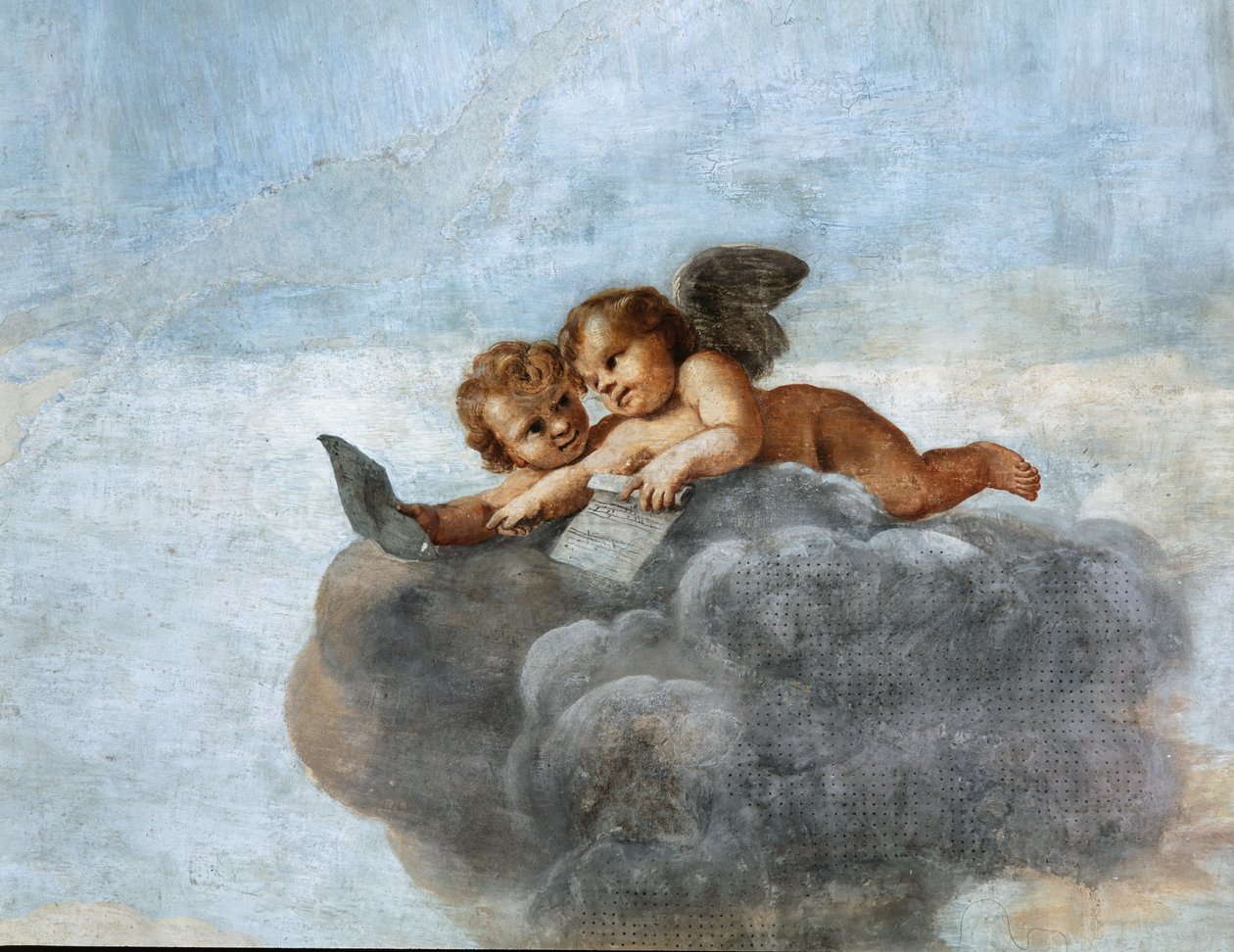 Enkelten konsertit, yksityiskohta tekijältä Mattia (1613 99) Preti
