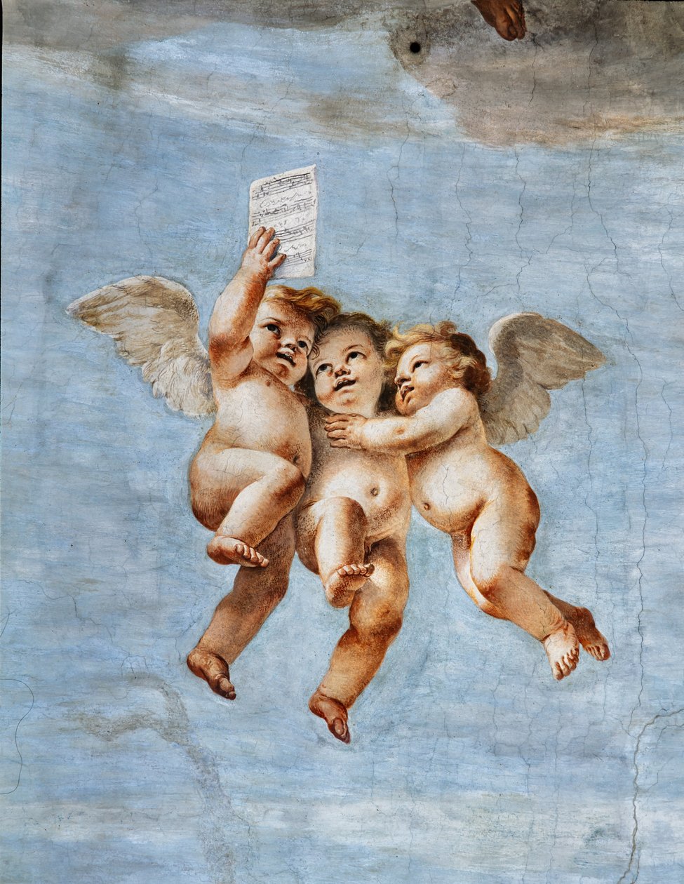 Enkelten konsertit, yksityiskohta tekijältä Mattia (1613 99) Preti