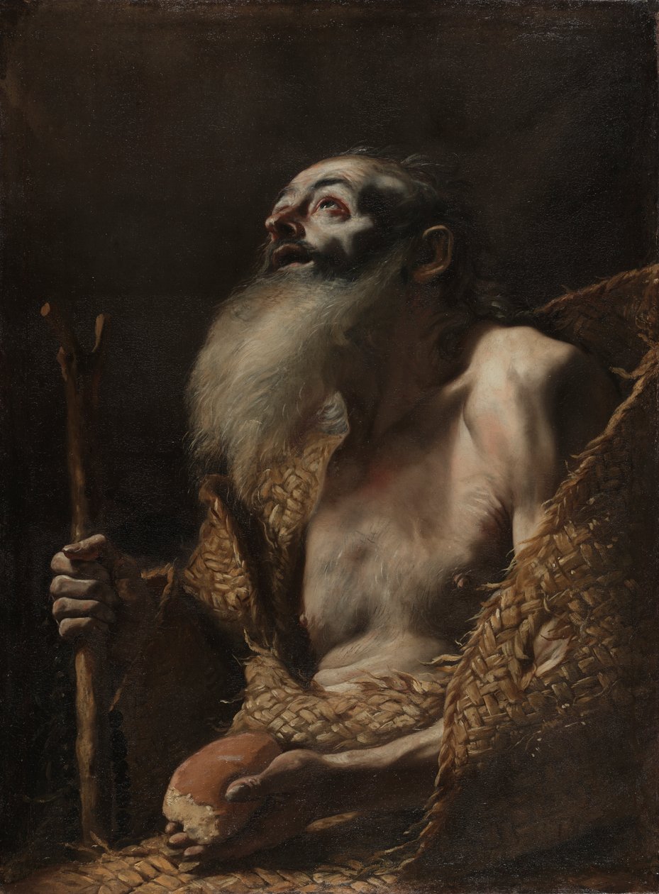 Pyhä Paavali erakko, noin 1662-64 (öljy kankaalle). tekijältä Mattia (1613 99) Preti