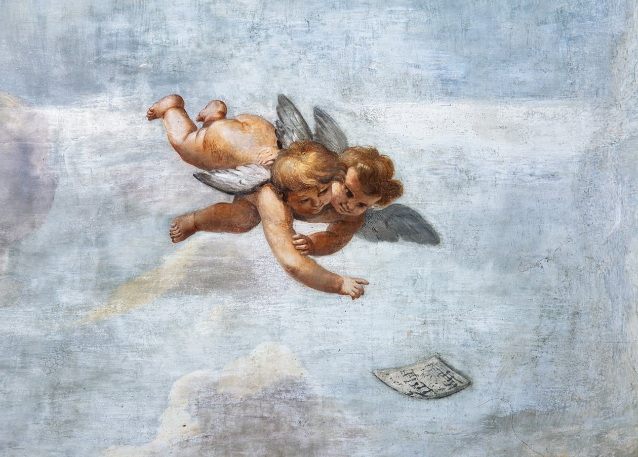 Enkelten konsertit, yksityiskohta tekijältä Mattia (1613 99) Preti