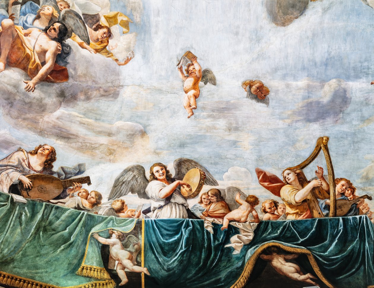 Enkelten konsertit, yksityiskohta tekijältä Mattia (1613 99) Preti