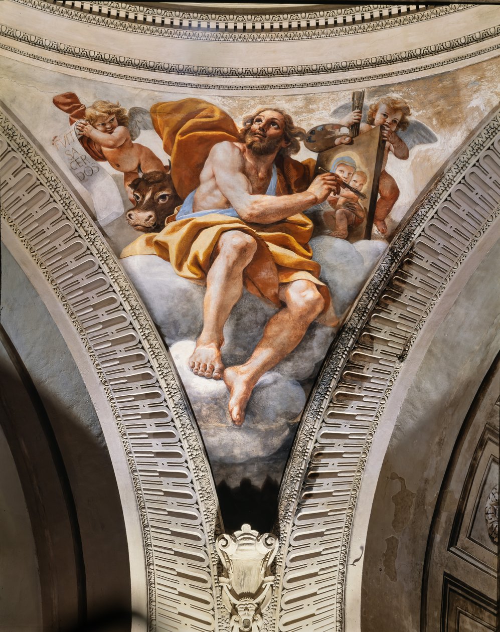 Pyhä Luukas evankelista tekijältä Mattia (1613 99) Preti