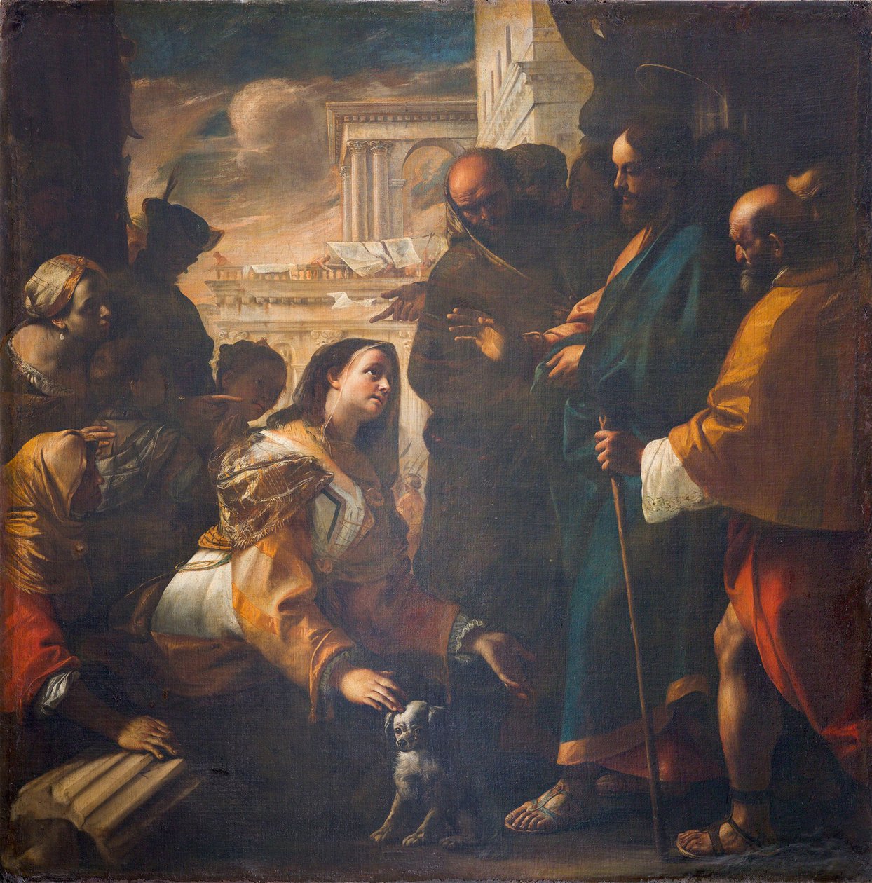 Kristus ja nainen Kanaanista, 1646-1647. tekijältä Mattia Preti