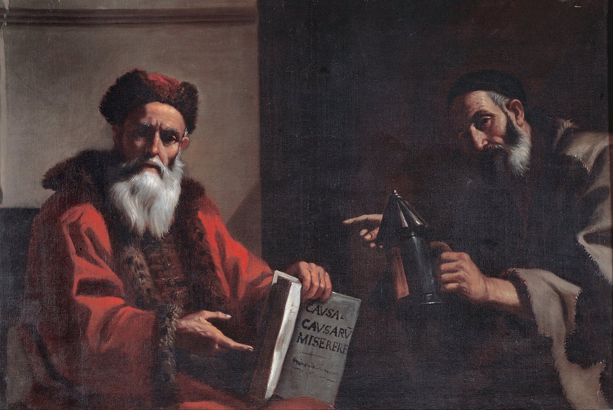 Diogenes ja Platon, 1649 tekijältä Mattia Preti