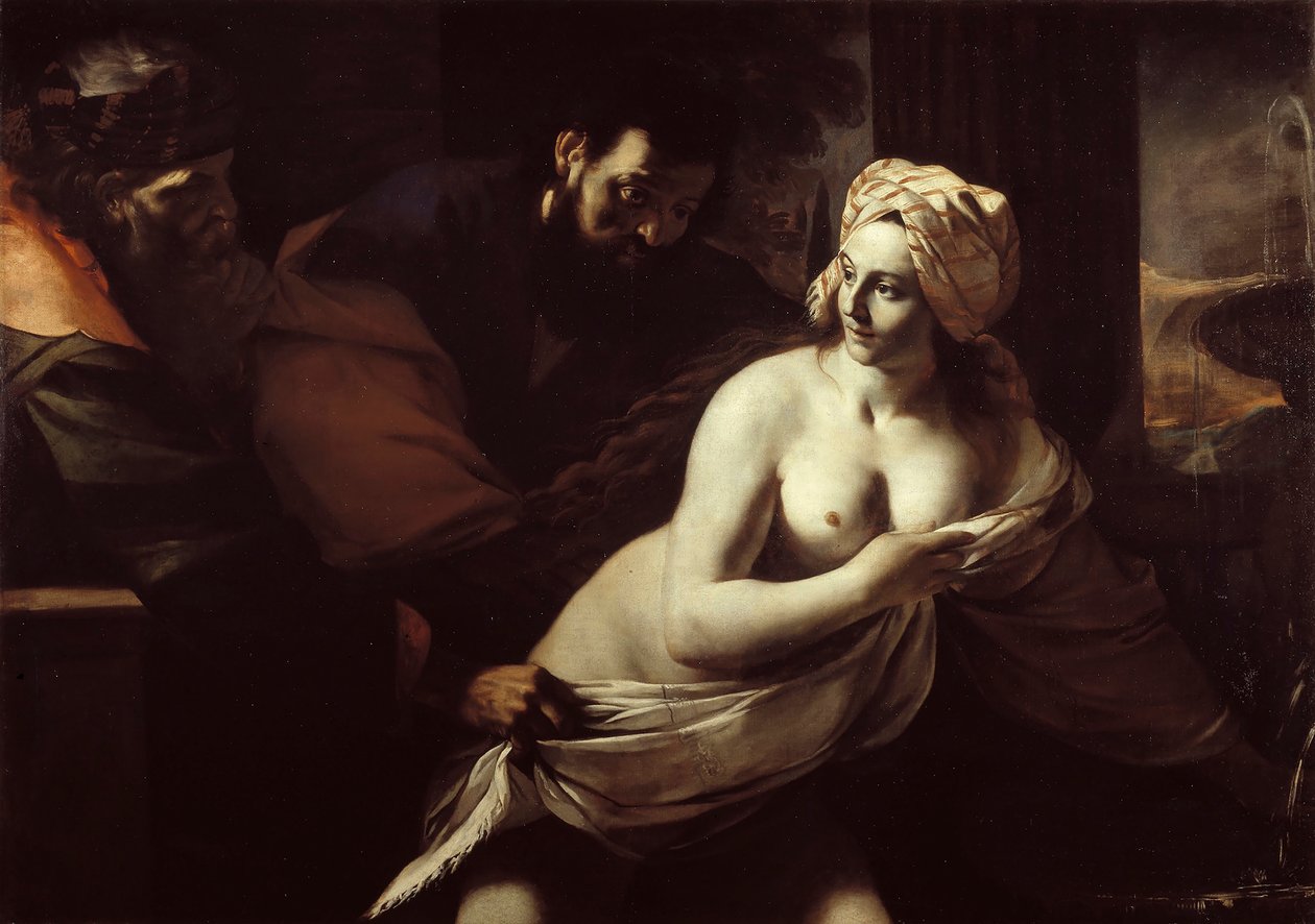 Susanna i els vells, 1600. finlandès tekijältä Mattia Preti